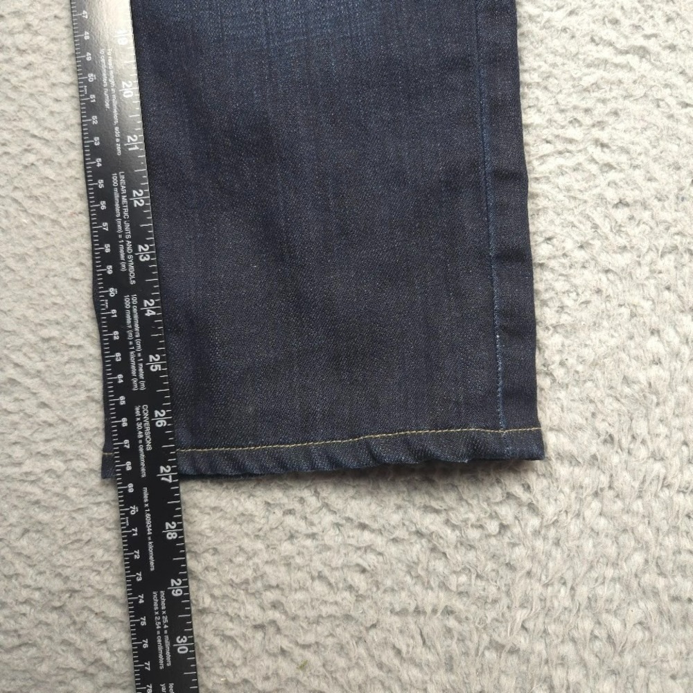 Lucky Brand Dean Jeans Mens 36x27 Dark Wash Straight Stretch Denim 34x32 - Picture 11 of 15